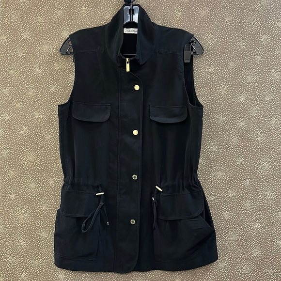 Calvin Klein Jackets & Blazers - 🔥🔥🔥Calvin Klein Sleeveless Black Zip Up Jacket